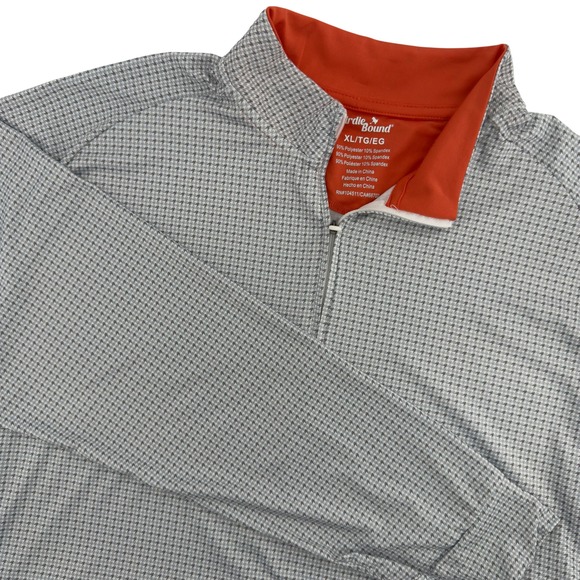 Birdie Bound Other - Birdie Bound XL Quarter Zip Pullover Grey Houndstooth Golf‎ Performance Shirt